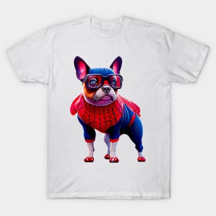 Super Frenchie: Red and Blue Hoodie Version 2 T-Shirt